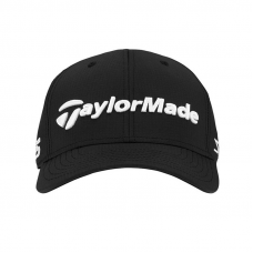 TaylorMade透氣運動帽(黑/白字)#9778801